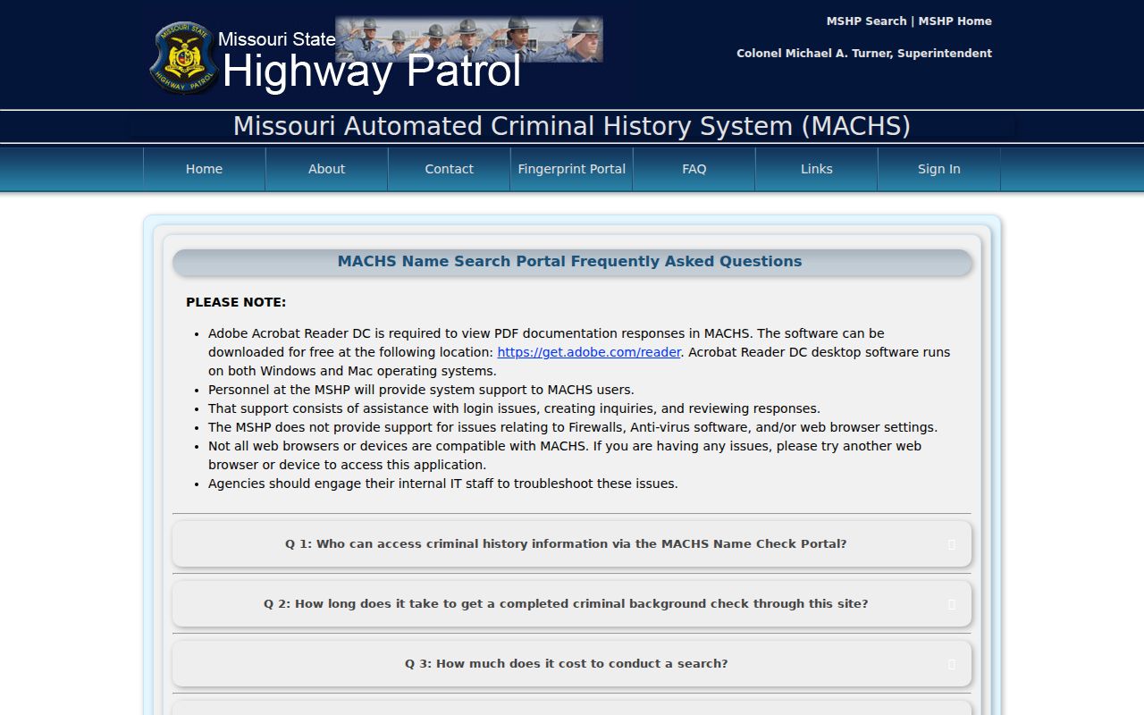 New Madrid County criminal history MACHS coverage FAQ